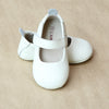 L'Amour Baby Infant Girls Cream Leather Classic Crib Mary Jane - Petitfoot.com