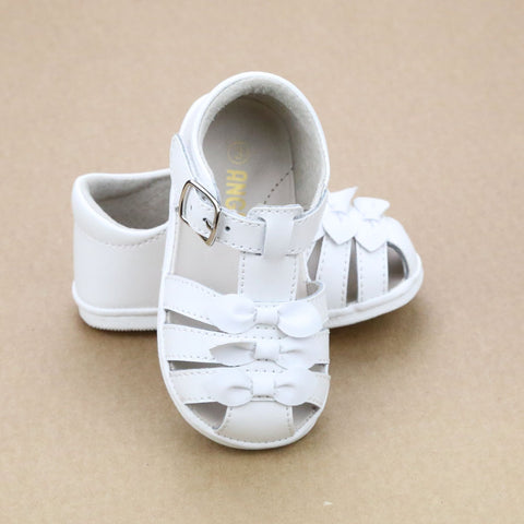 Everly Baby Girls Bow Leather Sandal