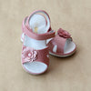 Angel Baby Girls Guava Flower Cut Out Leather Sandal - Petitfoot.com