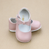Angel Baby Girls Shoes - Dusty Pink Baby Bow Mary Jane - Petitfoot.com