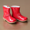 L'Amour Girls Red Flower Power Boot