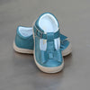 L'Amour Girls Turquoise Stitched Bow Fall Mary Jane - Petitfoot.com
