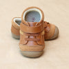 L'Amour Boys Olsen Brown Early Walker Leather Sneaker - Petitfoot.com