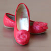 L'Amour Girls Red Camellia Flat