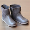 L'Amour Girls Gray Perforated Ankle Boot