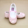 Victoria Toddler Girls Pink Glitter Ballet Flats - Petit Foot