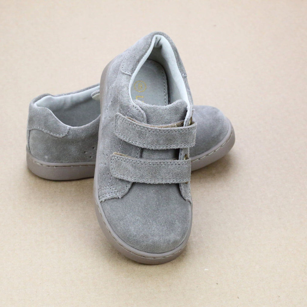 Velcro strap shoe grey - Toddler boy and girl shoes - Quality shoes -  Cienta Shoes Australia