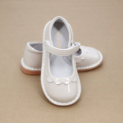 Violette Toddler Girls Scalloped Petal Classic Vintage Mary Janes