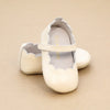 Mimi Infant Girls Scalloped Crib Mary Jane - Oyster
