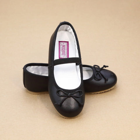 Alia Girls Classic Leather Ballet Flats