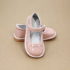 Violette Toddler Girls Scalloped Petal Patent Pale Rose Classic Vintage Mary Janes - Shoes for Easter Best - Petitfoot.com