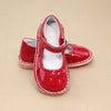 Violette Toddler Girls Scalloped Petal Patent Red Classic Vintage Mary Janes - Shoes for Easter Best - Petitfoot.com