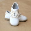 L'Amour Boys Beige Saddle Oxford Dress Shoes - Petitfoot.com