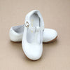 Toddler Girls Eleanor Classic White Pearl Leather T-Bar Flat - Easter Shoes Heirloom Shoes
