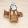 Kaia Toddler Camel School Shoes - Classic Toddler Girls Mary Janes, Flashback From the 90s