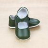 Angel Baby Girls Shoes - Green Baby Bow Mary Jane - Petitfoot.com