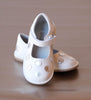 Angel Girls White Leather Polka Dot Mary Jane
