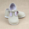 Baby Girls Poppy Biscuit Beige Classic Canvas T-Strap Mary Jane - Petitfoot.com