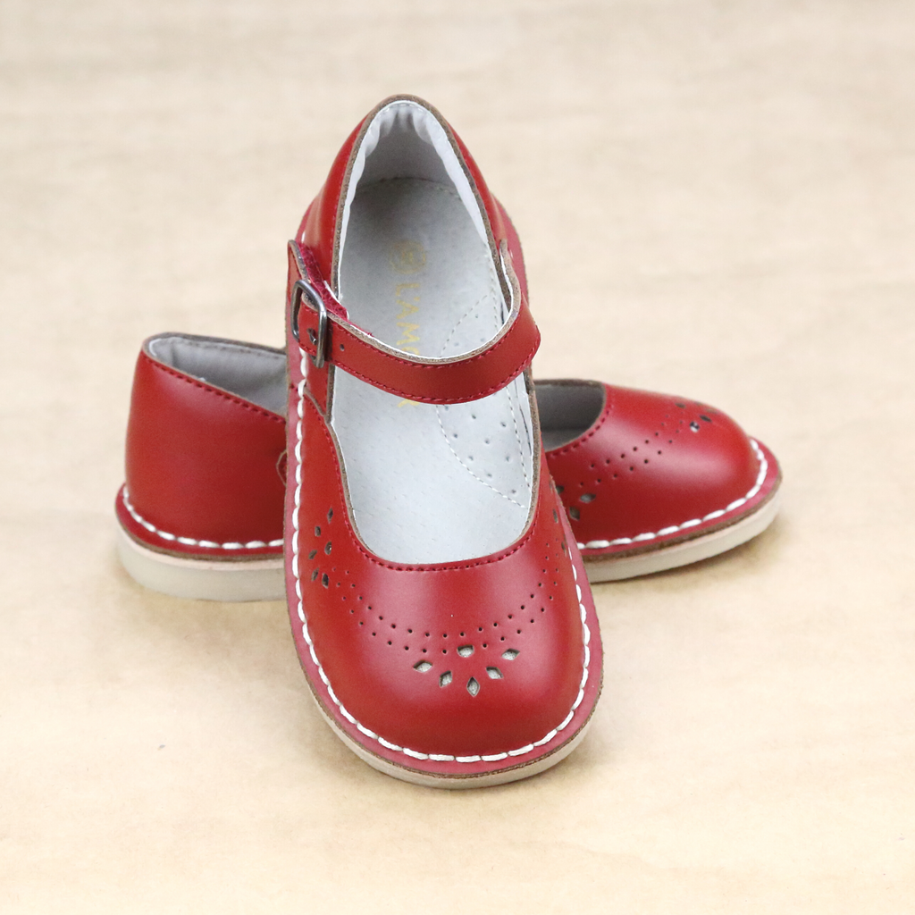 Girls leather 2025 mary jane shoes