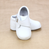 Angel Baby Boys Finch Buckled Strap White Leather Boot - Petitfoot.com