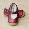 L'Amour Girls Early Walker Metallic Red Mary Jane - Petitfoot.com