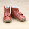Girls Cinnamon Bow Leather Ankle Boot by L'Amour Shoes - Petitfoot.com