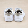 Toddler Girls Kenzie Double Velcro Strap Sweetheart White Leather Sneaker -Petitfoot.com