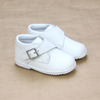 Angel Baby Boys Finch Buckled Strap White Leather Boot - Petitfoot.com