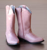 L'Amour Girls Pink Embroidered Western Cowgirl Boots