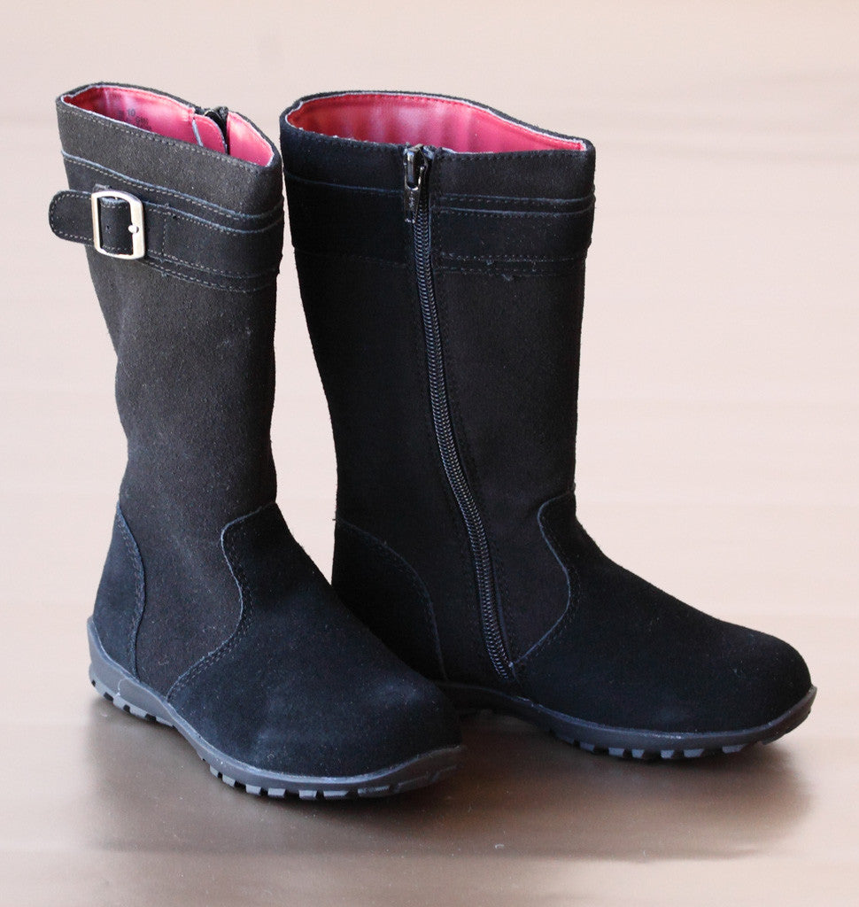 Girls tall leather boots sale