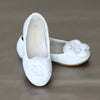 L'Amour Girls White Camellia Flat - Petitfoot.com