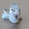 L'Amour Toddler Girls Silver Sequin Strapped Flip Flop