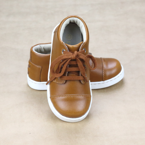 L'Amour Boys Evan Mid-Top Leather Sneaker