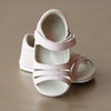 Angel Baby Girls Pink Triple Strap Open Toe Sandal