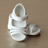Angel Baby Girls White Triple Strap Open Toe Sandal