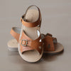 L'Amour Girls Brown Buckled Leather Sandal