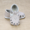 Angel Baby Girls Shelby Caged Almond Leather Sandal - Petitfoot.com