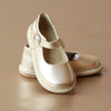 L'Amour Girls Gold Classic Stitch Down Mary Jane