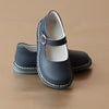 L'Amour Girls Navy Classic Stitch Down Mary Jane
