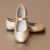 Angel Girls Gold Glitter Mary Jane