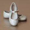 Angel Girls Silver Glitter Mary Jane