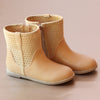 L'Amour Girls Sand Perforated Ankle Boot
