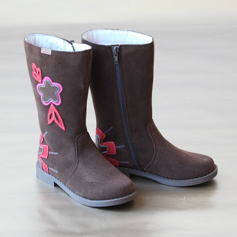 L'Amour Girls Tall Flower Boot