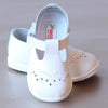 Angel Baby Girls T-Strap White Leather Mary Janes