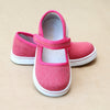 L'Amour Girls Jenna Fuchsia Playground Canvas Mary Janes - Petitfoot.com