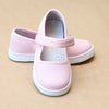 L'Amour Girls Jenna Pink Playground Canvas Mary Janes - Petitfoot.com