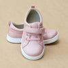 L'Amour Girls Natalie Metallic Pink Flexible Sneaker - Petitfoot.com