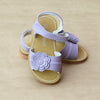 L'Amour Girls Lilac Three Layer Petal Flower Sandal - Petitfoot.com