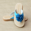 L'Amour Girls Blue Pom Pom Thong - Petitfoot.com