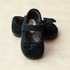Angel Baby Girls Black Nubuck Bow Mary Jane - Petitfoot.com